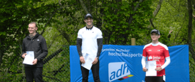 Siegerehrung der Deutschen Hochschulmeisterschaft im Bogenschießen, Disziplin Compound (Bild: Michael)