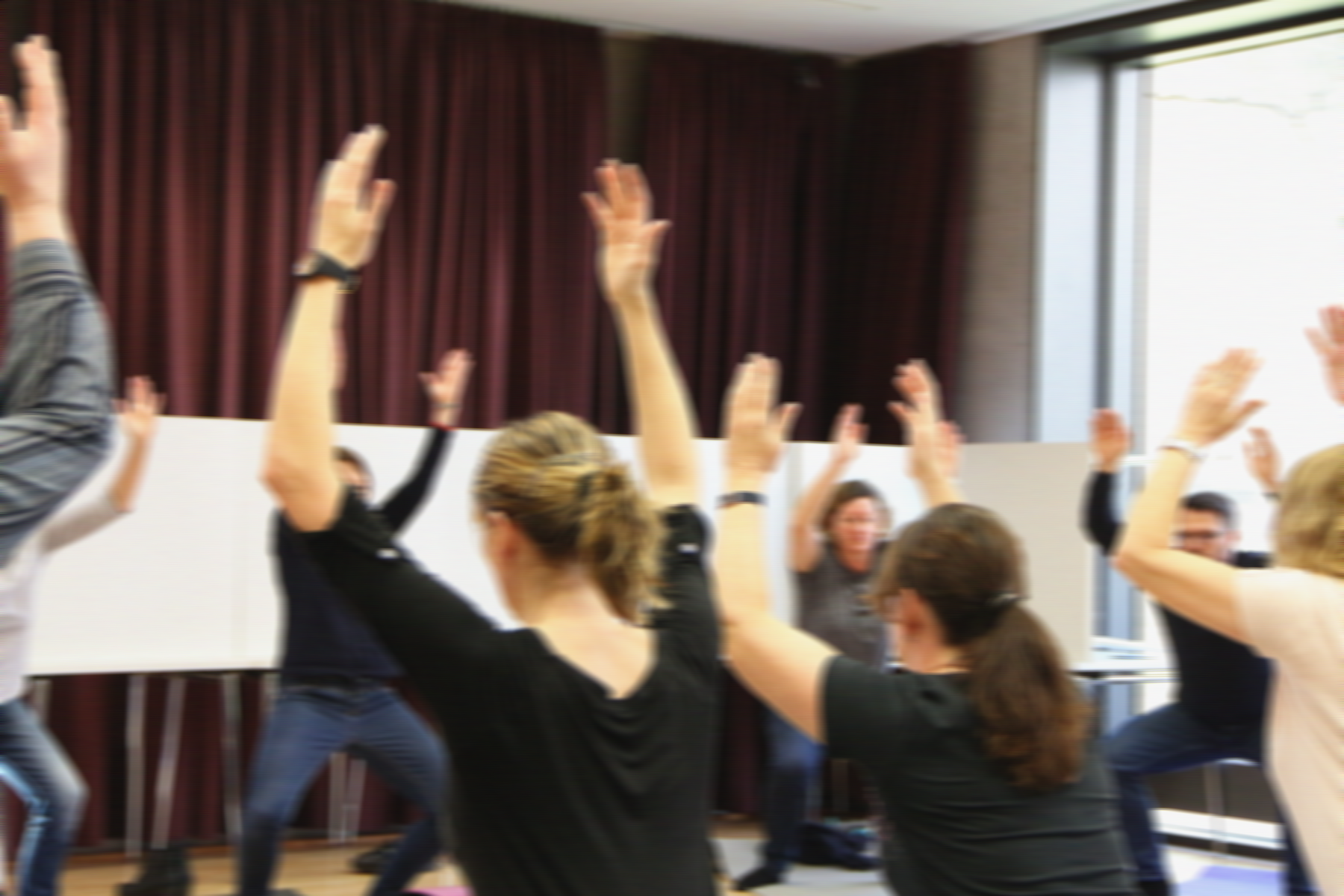 Pilates an der DHBW VS während des Gesundheitstags