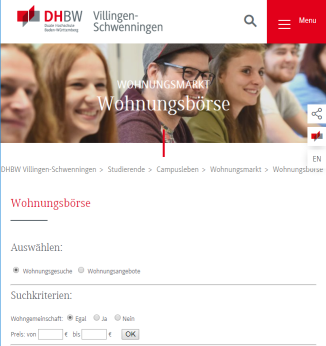 Wohnungsbörse